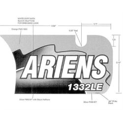 Ariens 08000023 1332LE Front Dash Decal 