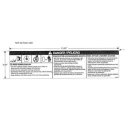 Ariens 08088200 Caution Grass Pump Decal 