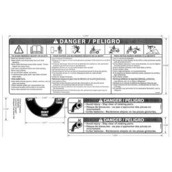 Ariens 69209300 Common Danger/Fuel Decal Set 