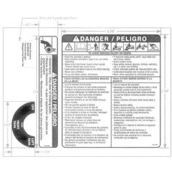Ariens 69229100 Common Danger/Fuel Decal Set 
