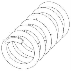 Ariens D38128 1.22" X .162" X 2.50" Y Compression Spring 