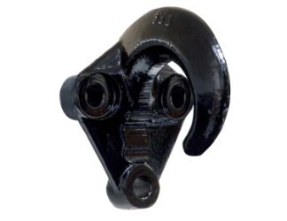 Buyers Products B076A 20000# 3-Hole Black Finish Drop Forged Towing Hook 
