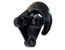 Buyers Products B076A 20000# 3-Hole Black Finish Drop Forged Towing Hook - BUY B076A