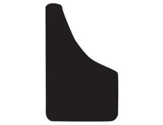 Buyers Products B915PPB Black Thermo Flex Fender Guard Mudflaps - 9" W x 15" H - Pair 