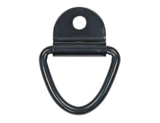 Buyers Products B21 Black Zinc Surface Mounted Rope Ring with Clip 