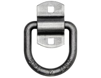 Buyers Products B38 1/2" Forged Lashing D-Ring with 2-Hole Mounting Bracket - 2-1/2" x 2-3/8" 