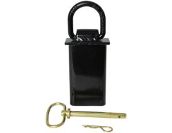 Buyers Products B38SP Black Powder Coated Forged Stake Pocket D-Ring with 1/2" Pin - BUY B38SP