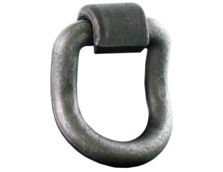 Buyers Products B5055 1" Forged Lashing D-Ring (55 Degree) with Mounting Bracket - 3-1/2" x 3" 