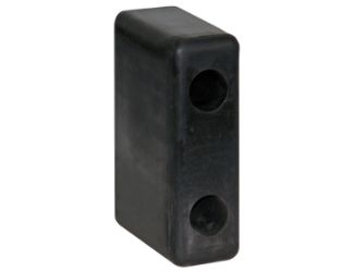 Buyers Products B5264 Molded Rubber Bumper - 2-1/2" x 4-1/8" x 6-3/4" - Pair 