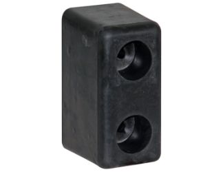 Buyers Products B5500 Molded Rubber Bumper - 3" x 3-1/2" x 6" - Pair 