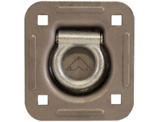 Buyers Products B801 Heavy-Duty Recessed Rope Ring (Non-Plated Weldable Pan with Plated Ring) 