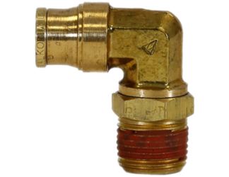 Buyers Products BE90M25P125S DOT Swivel Male Elbow - 1/4" x 1/8" Pipe Thread 