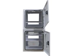 Buyers Products BP824624W 46" x 24" x 81" White Steel B-Pack Toolbox - Flat Floor, No Offset - BUY BP824624W