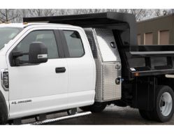 Buyers Products BP826224 62" x 24" x 81" Aluminum B-Pack Toolbox - Offset Floor (16.35"), Hangs Below Floor Level - BUY BP826224
