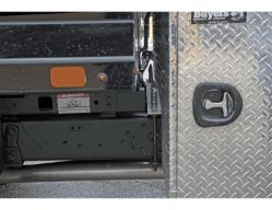 Buyers Products BP826224 62" x 24" x 81" Aluminum B-Pack Toolbox - Offset Floor (16.35"), Hangs Below Floor Level - BUY BP826224