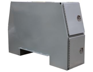 Buyers Products BP855524P 55" x 24" x 85" Primered Steel B-Pack Toolbox - Offset Floor (9.10") 