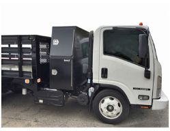 Buyers Products BP855924B 59" x 24" x 85" Black Steel B-Pack Toolbox - Flat Floor, No Offset - BUY BP855924B