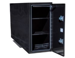 Buyers Products BP964824B 48" x 24" x 96" Black Steel Straight Side Backpack Truck Box - BUY BP964824B