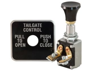 Buyers Products BSW050 Push-Pull Switch (complete with Knob and Plate) - for use with BAV050SA 