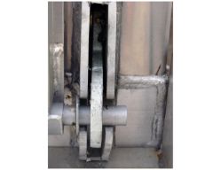 Buyers Products BTL020B2 2-1/2" Wide Lower Hinge Assembly for 1" Diameter Post - Forged Latch and Bracket - BUY BTL020B2