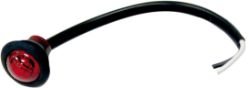 Buyers Products 5627514 0.75" Round Red 3 LED Marker - Hard Wired with Stripped Leads - BUY 5627514