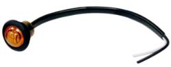 Buyers Products 5627524 3/4" Round Amber 3 LED Marker - Hard Wired with Stripped Leads - BUY 5627524