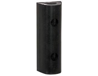 Buyers Products D232 Extruded Rubber "D" Bumper - 2-1/8" A x 1-7/8" B x 3/8" C x 11/16" D - 32" Length - 3 Holes - 14" C-C of Holes 