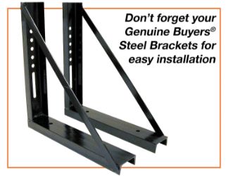 Buyers Products 1702910 18" x 18" x 48" Primered Steel Underbody Drop Door Toolbox with 2 T-Handle Latches 