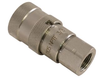 Buyers Products FF0606 Female Flush Face Coupler - 3/8" x 3/8" Port NPT 