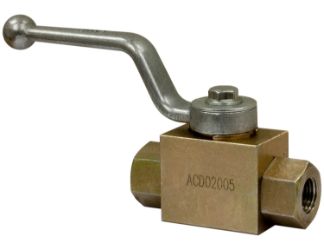 Buyers Products HBVS025 1/4" NPTF 2-Port High Pressure Ball Valve 