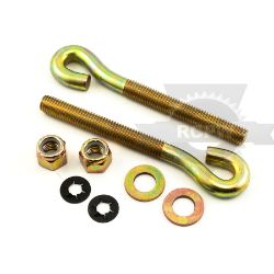 BOSS HDW01744 1/2 x 5.25" Spade & Nut Eye Bolt Kit (2 pk) 