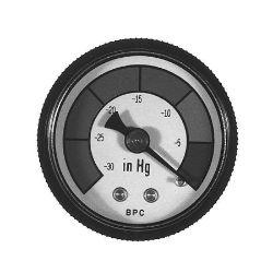 Buyers Products HSP15V Vacuum Indicator Gauge (Suction) - 1-1/2" Dial with 1/8" NPT Stem - HFA4-Series 