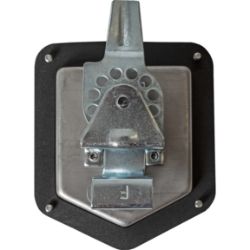 Buyers Products L8816 Folding T-Handle Latch with Single Latch Point - Includes Blind Studs Gasket and Cylinder with Keys 