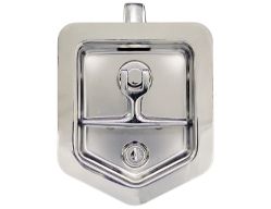 Buyers Products L8816 Folding T-Handle Latch with Single Latch Point - Includes Blind Studs Gasket and Cylinder with Keys - BUY L8816