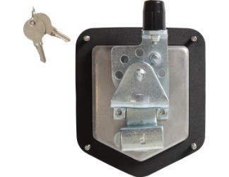 Buyers Products L8816R Heavy-Duty Standard Size Flush Mount Folding T-Handle with Triple Point Latch and Roller 