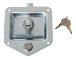 Buyers Products L8915 Zinc Plated Folding T-Handle Latch with Single Latch Point and Mounting Holes - BUY L8915