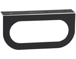 Buyers Products LB1SS Single Oval Light Mounting Bracket - Stainless Steel (8.25" x 4.0") 