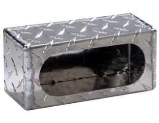 Buyers Products LB383ALDT Single Oval Light Box - Diamond Tread Aluminum (3" x 8" x 3") 