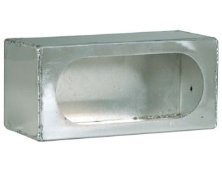Buyers Products LB383ALSM Single Oval Light Box - Smooth Aluminum (3" x 8" x 3") 