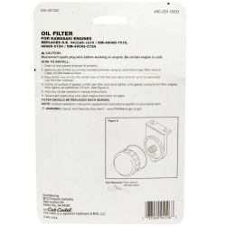 MTD 490-201-0003 Kawasaki Oil Filter - MTD 490-201-0003