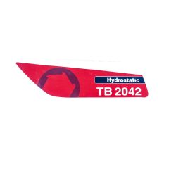 MTD 777D20840 TB2042 Hydro Right Label 