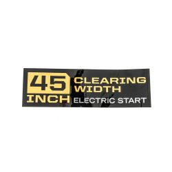 MTD 777D21128 45" Auger Housing Label 