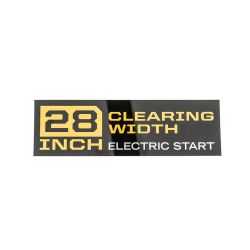 MTD 777D21139 28" Auger Housing Label 