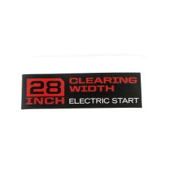 MTD 777D21156 28" Auger Housing Label 