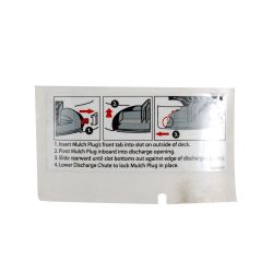 MTD 777I22809 Mulch Plug Label 