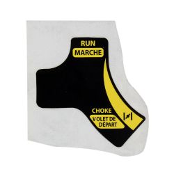 MTD 777I22990 Run/Choke Label 