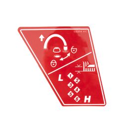 MTD 777I25354 Mower Caster Label 