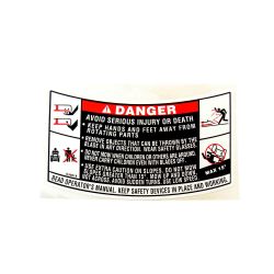 MTD 777S30018 Deck Safety Label 