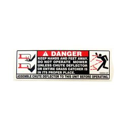 MTD 777S30503 Chute Danger Label 