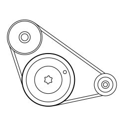 MTD 954-04208A Trans Drive V-Belt - MTD 954-04208A